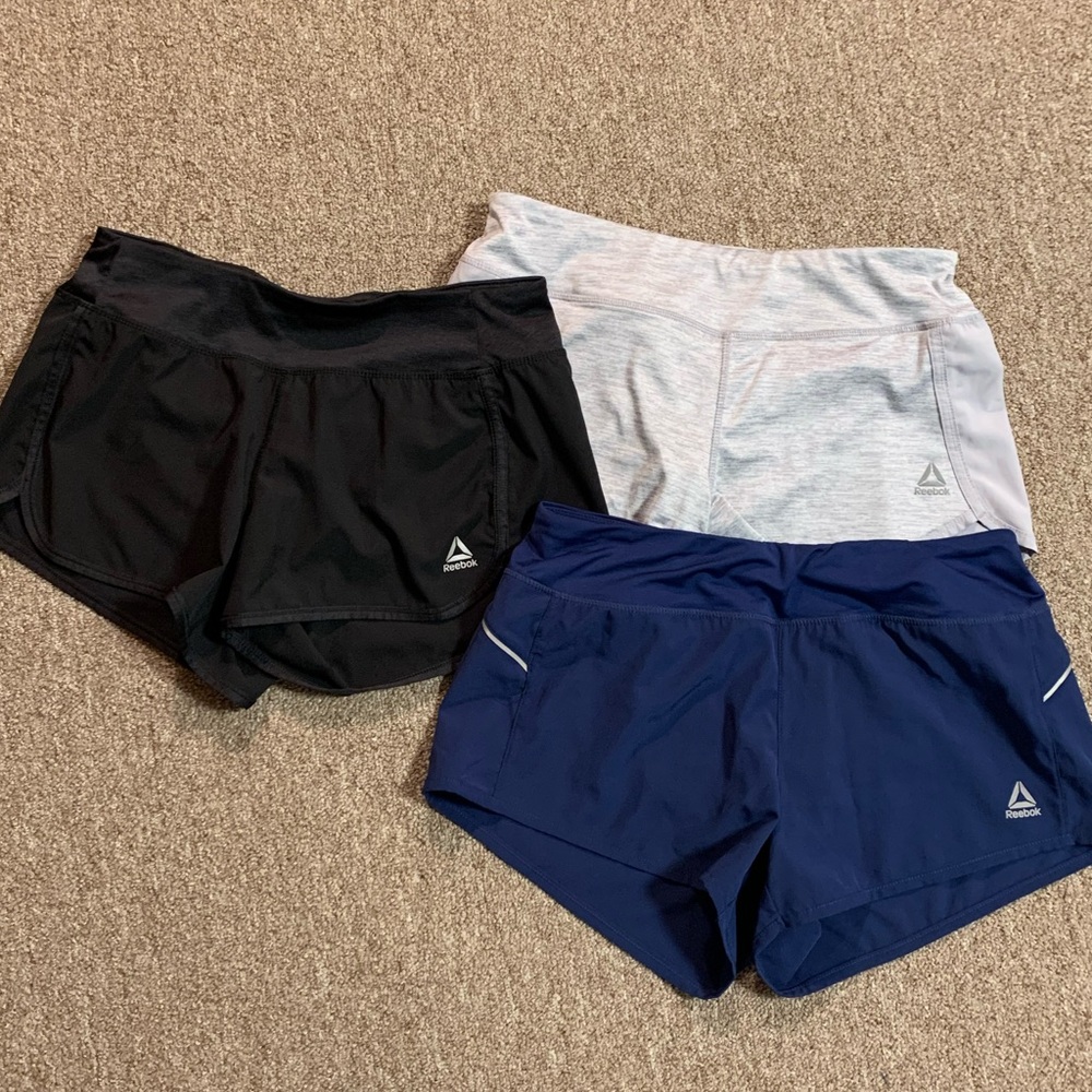 3 Pair Reebok Running Shorts
